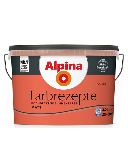 ALPINA Dispersionsfarbe »Farbrezepte«, Pures Glück, matt ALPINA Dispersionsfarbe »Farbrezepte«, Pures Glück, matt