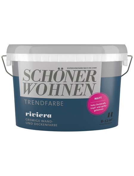 SCHÖNER WOHNEN FARBE Dispersionsfarbe »Trendfarbe«, matt SCHÖNER WOHNEN FARBE Dispersionsfarbe »Trendfarbe«, matt