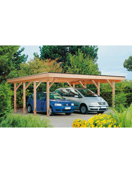 MR. GARDENER Doppelcarport »Stuttgart 3«, natur MR. GARDENER Doppelcarport »Stuttgart 3«, natur
