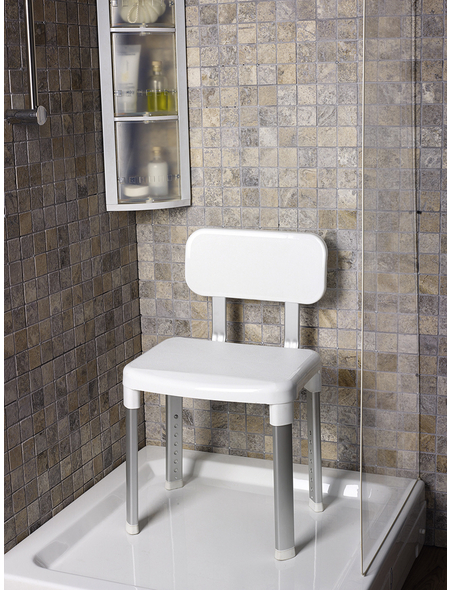 Dusch- und Badestuhl , Weiß - Hagebau.de