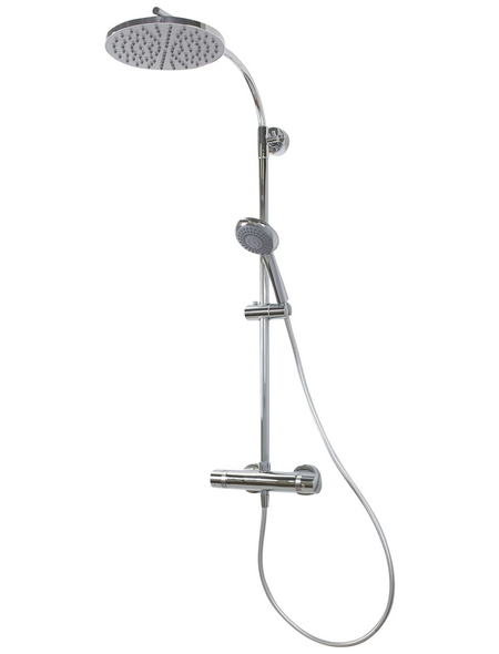 BREUER Duschsystem »Aquamaxx 320«, Höhe: 159 cm, chromfarben