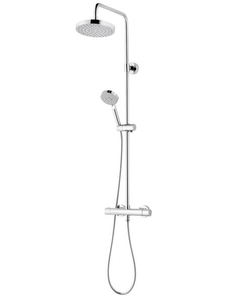 SCHULTE Duschsystem »DuschMaster Rain III Modern«, Höhe: 110,4 cm, chromfarben