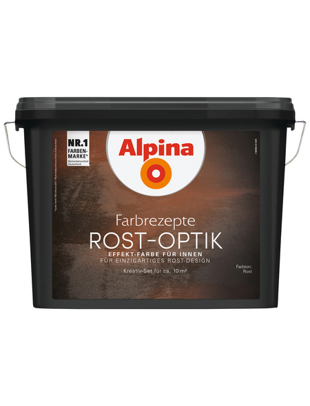 ALPINA Effektfarbe »Farbrezepte Komplettset«, in Rost-Optik, rostfarben, 1,2 l