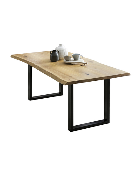 SalesFever Esstisch »Tisch«, BxT: 146 x 80 cm, metall|eichenholz