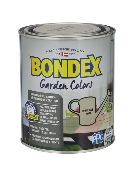 BONDEX Farblasur »Garden Colors«, wohliges taupe, lasierend, 0.75l
