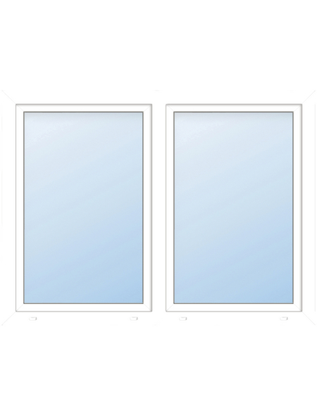 Meeth Fenster »77/3 MD«, Gesamtbreite x Gesamthöhe: 110 x 75 cm, Glassstärke: 33 mm, weiß