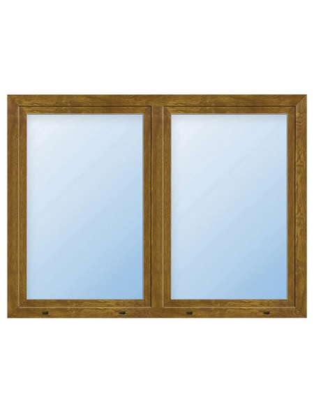 Meeth Fenster »77/3 MD«, Gesamtbreite x Gesamthöhe: 145 x 145 cm, Glassstärke: 33 mm, weiß/golden oak