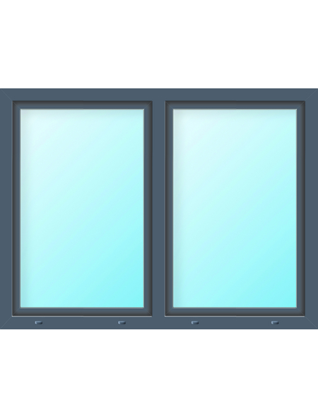 Meeth Fenster »77/3 MD«, Gesamtbreite x Gesamthöhe: 155 x 50 cm, Glassstärke: 33 mm, weiß/titan