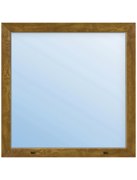 Meeth Fenster »77/3 MD«, Gesamtbreite x Gesamthöhe: 180 x 50 cm, Glassstärke: 33 mm, weiß/golden oak