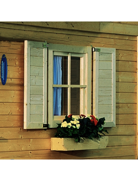 KARIBU Fensterladen für Gartenhäuser, Holz