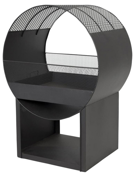 BUSCHBECK Feuerstelle »Porthole«, Höhe: 80 cm, schwarz