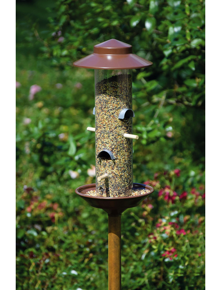 LUXUSVOGELHAUS Futterspender, für Wildvögel, Kiefernholz/Kunststoff