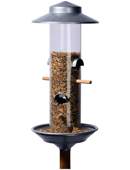 LUXUSVOGELHAUS Futterspender, für Wildvögel, Kiefernholz/Kunststoff