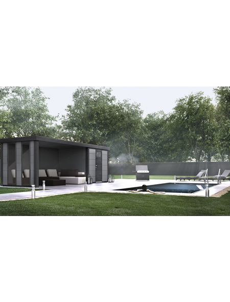 WOLFF FINNHAUS Gartenhaus »Eleganto 2424«, BxHxT: 238 x 227 x 238 cm, Metall, mit Lounge inkl. 2 Fenster links WOLFF FINNHAUS Gartenhaus »Eleganto 2424«, BxHxT: 238 x 227 x 238 cm, Metall, mit Lounge inkl. 2 Fenster links