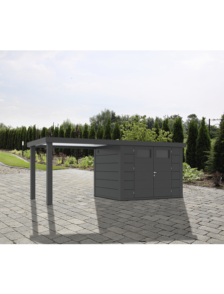 WOLFF FINNHAUS Gartenhaus »Eleganto«, 31 m³, BxT: 581 x 238 cm mit