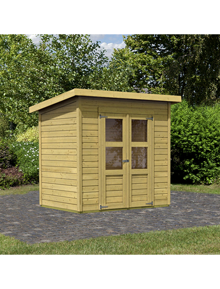 KARIBU Gartenhaus »Merseburg«, BxT: 240 x 175 cm, Pultdach ...
