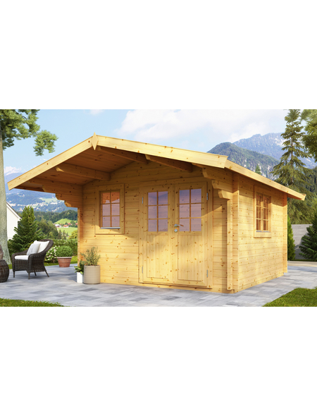 WOLFF FINNHAUS Gartenhaus »Nordkap«, BxT: 450 x 640 cm (Aufstellmaße