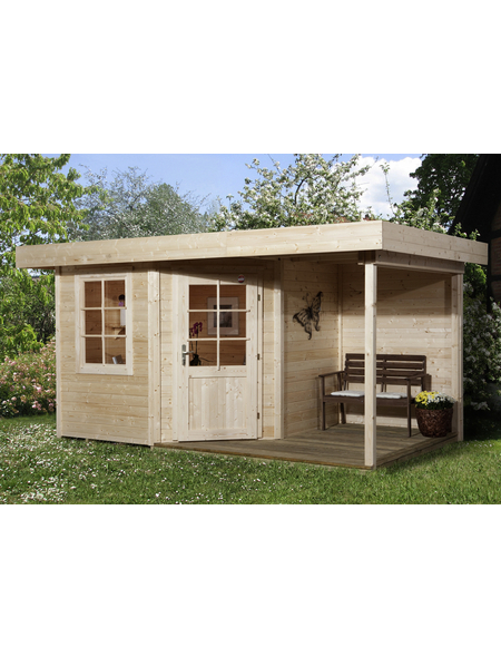 Weka Gartenhaus Set Designhaus 213 Bxt 442 X 278 Cm Flachdach Hagebau De