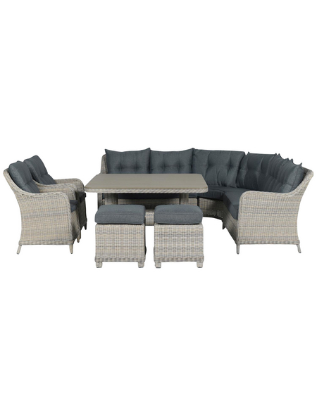 GARDEN IMPRESSIONS Gartenmöbelset »Milwaukee«, 10 Sitzplätze, inkl