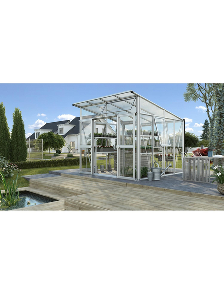 Gewächshaus »Aura«, 7,8 m², Kunststoff/Aluminium/ESG Glas, winterfest