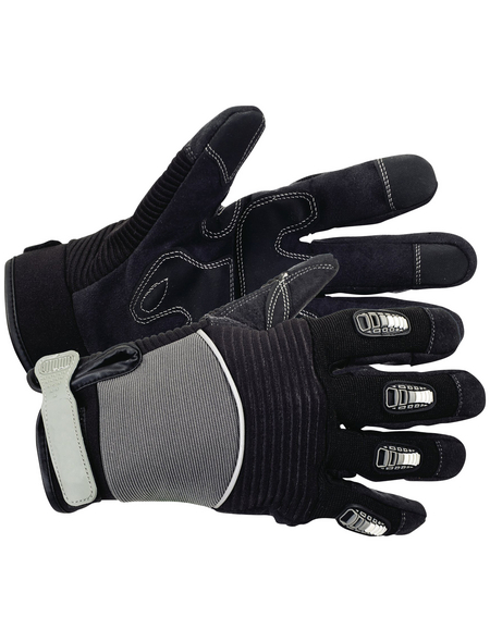 KIXX Handschuh Synthetik Leder Fingerschutz Schwarz 10 L-41 Gr 