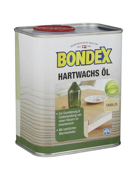 BONDEX Hartwachsöl, 0,75 l, transparent