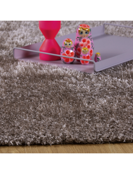 Morhane Shaggy Teppich 60x110cm - Hochflor Teppich Taupe Für Gemütliche Wohnräume