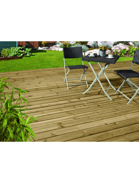 MR. GARDENER Holz-Terrassendielen, Breite: 12 cm, Stärke: 2 cm