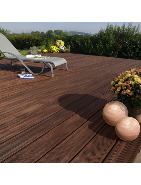 MR. GARDENER Holz-Terrassendielen »Morado«, Breite: 14,5 cm, Stärke: 2