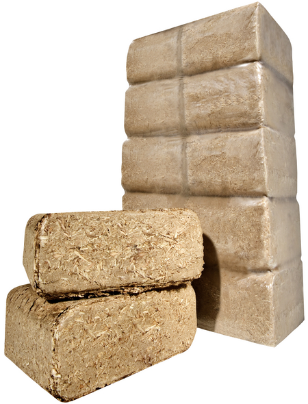 Holzbriketts, Mischholz, 10 kg reine Holzspäne Hagebau.de