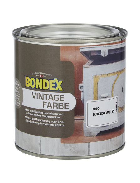 BONDEX Holzfarbe, 375 l, kreideweiß
