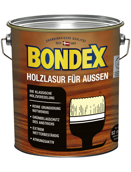 BONDEX Holzlasur, für außen, 4 l, Eiche hell