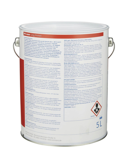 REMMERS Holzlasur »Grey-Protect«, Farbton graphitgrau, für außen, 5 l