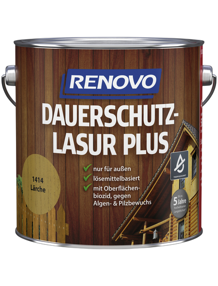 RENOVO Holzschutz-Lasur, Lärche, außen RENOVO Holzschutz-Lasur, Lärche, außen