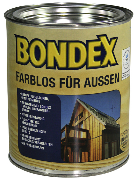 BONDEX Holzschutz-Lasur, transparent, lasierend, 0.75l
