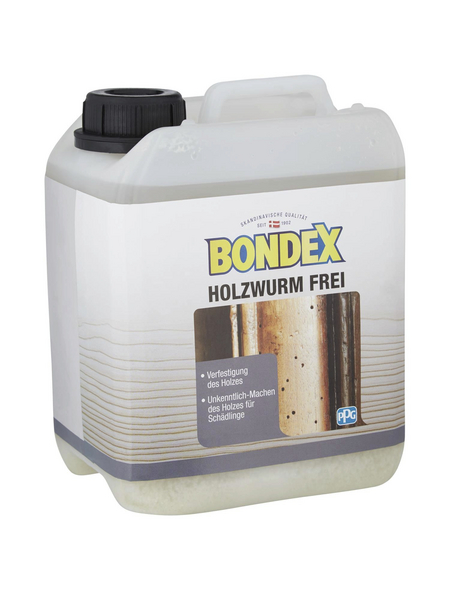 BONDEX Holzschutzmittel, für innen & außen, 2,5 l, gelb
