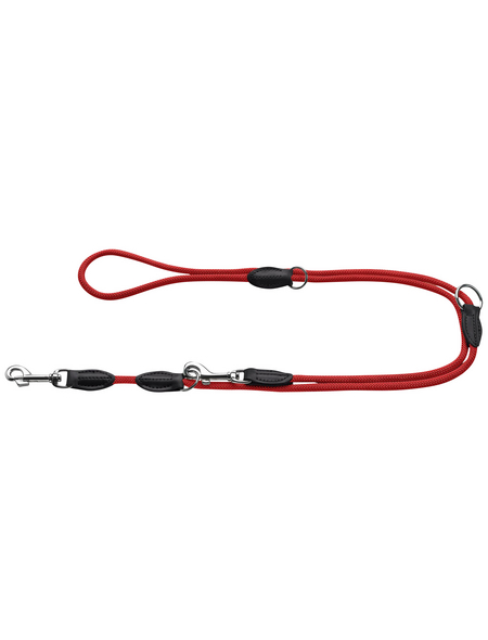 HUNTER Hundeleine, Freestyle verstellbar, 0,8/ 200cm, Polyamid (PA) | Nylon, Rot
