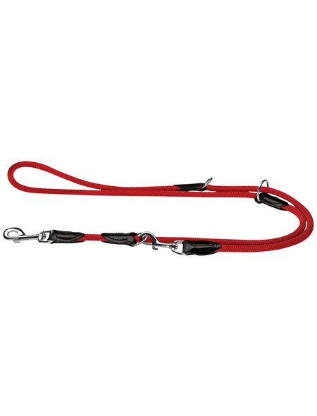 HUNTER Hundeleine, Freestyle verstellbar, 1,0/200 cm, Polyamid (PA) | Nylon, Rot