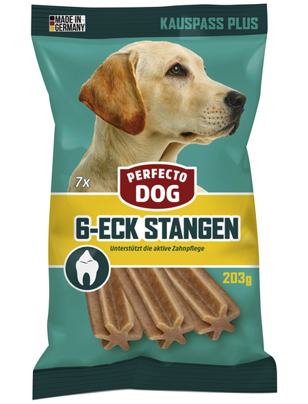 PERFECTO DOG Hundesnack » 6-ECK STANGEN«, 203 g, Fleisch