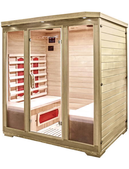 HOME DELUXE Infrarotkabine »Bali XL« für 4 Personen, Fronteinstieg, mit Farblichtanwendung HOME DELUXE Infrarotkabine »Bali XL« für 4 Personen, Fronteinstieg, mit Farblichtanwendung