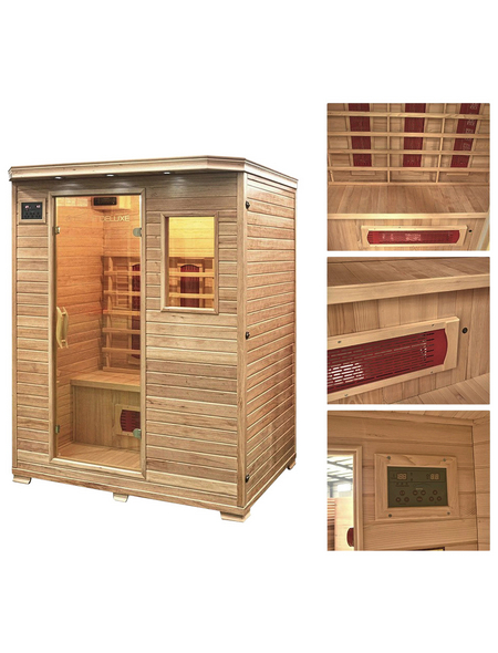 HOME DELUXE Infrarotkabine »Redsun L« für 3 Personen, Fronteinstieg, mit Farblichtanwendung HOME DELUXE Infrarotkabine »Redsun L« für 3 Personen, Fronteinstieg, mit Farblichtanwendung