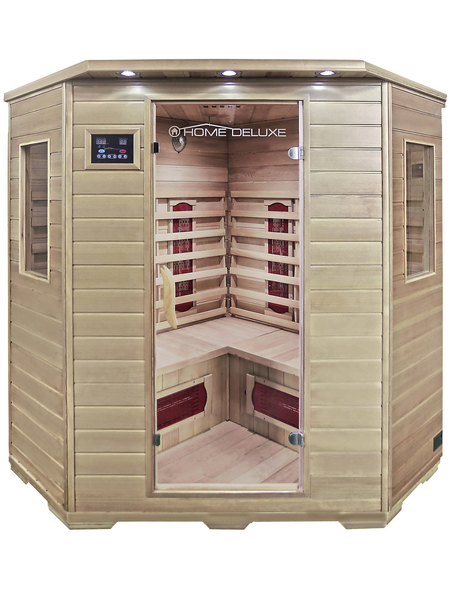 HOME DELUXE Infrarotkabine »Redsun XXL« für 4 Personen, Fronteinstieg, mit Farblichtanwendung HOME DELUXE Infrarotkabine »Redsun XXL« für 4 Personen, Fronteinstieg, mit Farblichtanwendung