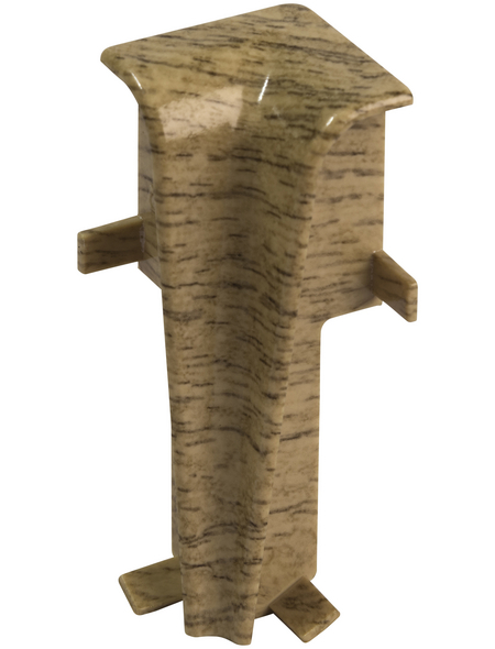 EGGER Innenecken, für Sockelleiste (6 cm), Dekor: Eiche natur, Kunststoff, 2 Stück