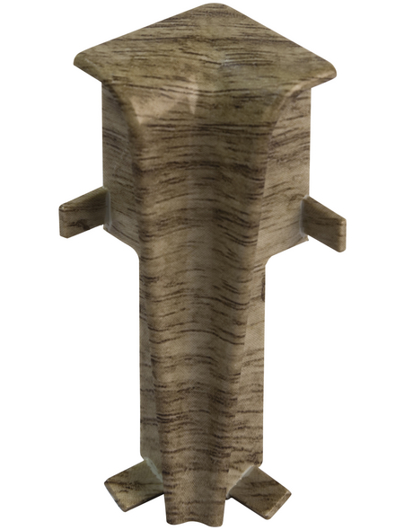 EGGER Innenecken, für Sockelleiste (6 cm), Dekor: Nußbaum hellbraun, Kunststoff, 2 Stück