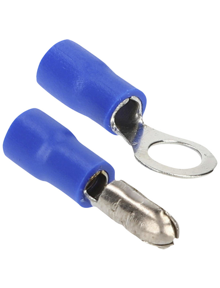 CARTREND Kabelverbinder-Set, kunststoff|metall, blau
