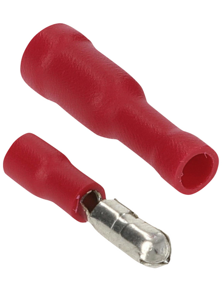 CARTREND Kabelverbinder-Set, kunststoff|metall, rot