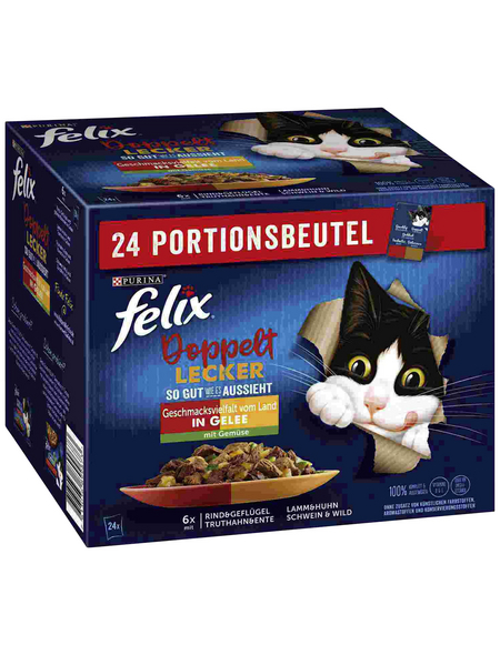 96X 85G FELIX Katzennassfutter Original Ohne Farbstoffe Gemischte 355598398162