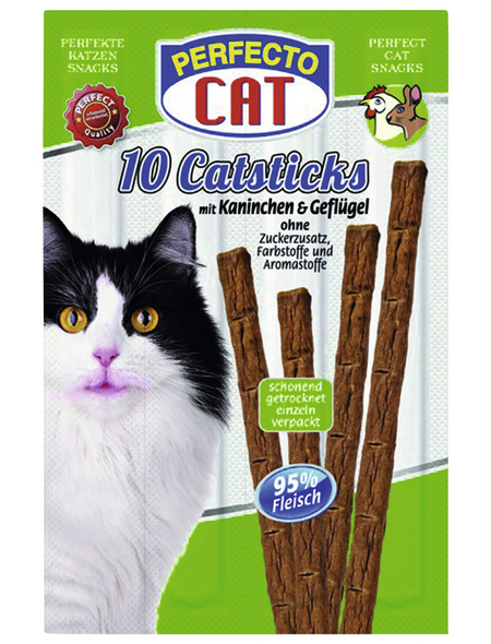PERFECTO CAT Katzensnack »PK Cat«, 50 g (10 Sticks), Geflügel/Kaninchen