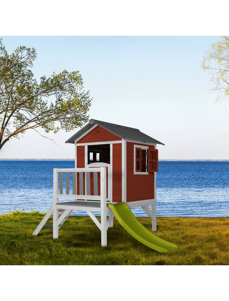AXI Kinderspielhaus »Lodge XL«, BxHxT: 240 x 189 x 167 cm, Holz, rot/weiß AXI Kinderspielhaus »Lodge XL«, BxHxT: 240 x 189 x 167 cm, Holz, rot/weiß
