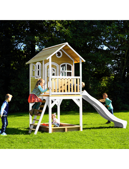 AXI Kinderspielhaus »Sarah«, BxHxT: 370 x 291 x 191 cm, Holz, braun/weiß